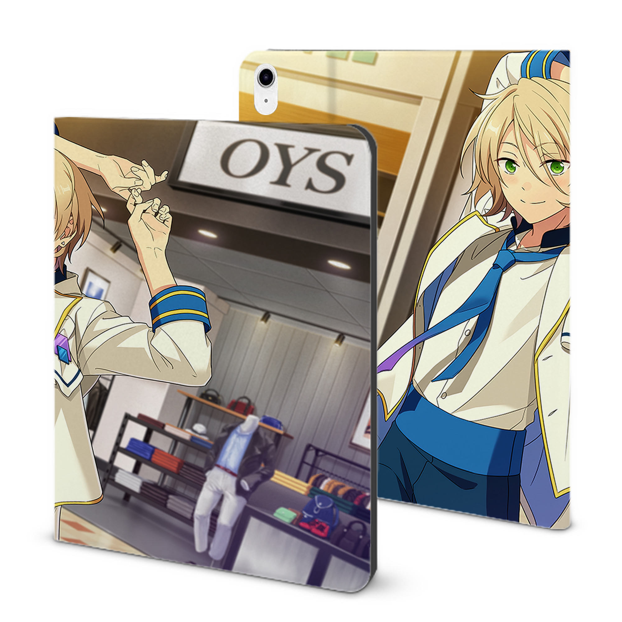 （画像用） あんさんぶるスターズ! Ensemble Stars IPad ケース ブック型 PUレザー TPU 耐衝撃 軽量 薄型 ペン収納なし 全面保護 IPad 各モデル対応